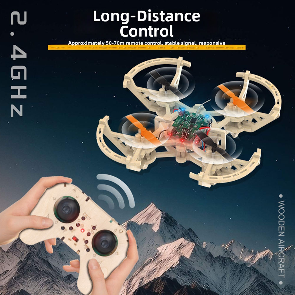 RC Wooden Drones Model Kit 3 S - Drone Kit Octocopter review and price